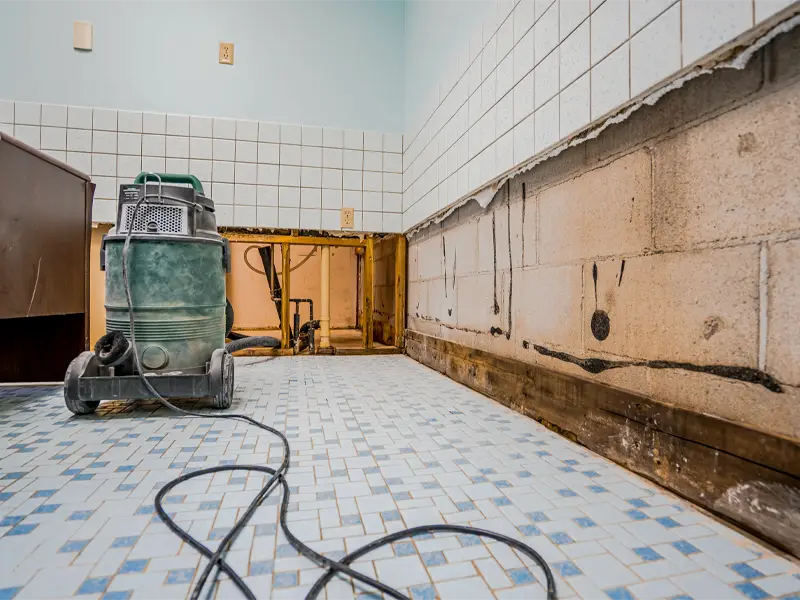 Emergency water damage restoration